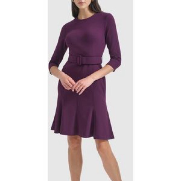 Calvin Klein Dresses & Skirts - Calvin Klein belted a line dress